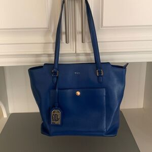 Ralph Lauren Blue Leather Purse